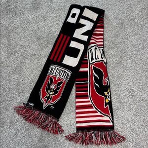 Black Red adidas MLS DC United special supporter famous soccer futbol scarf
